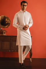 BARCELONA - WHITE COTTON KURTA TROUSER