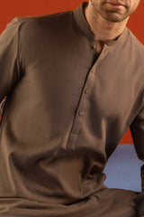 BERLIN - OLIVE GREEN COTTON KURTA TROUSER