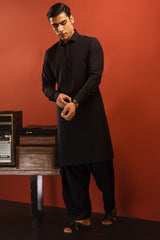 CAIRO - BLACK BLENDED KAMEEZ SHALWAR