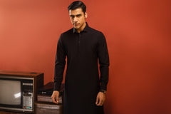 CAIRO - BLACK BLENDED KAMEEZ SHALWAR