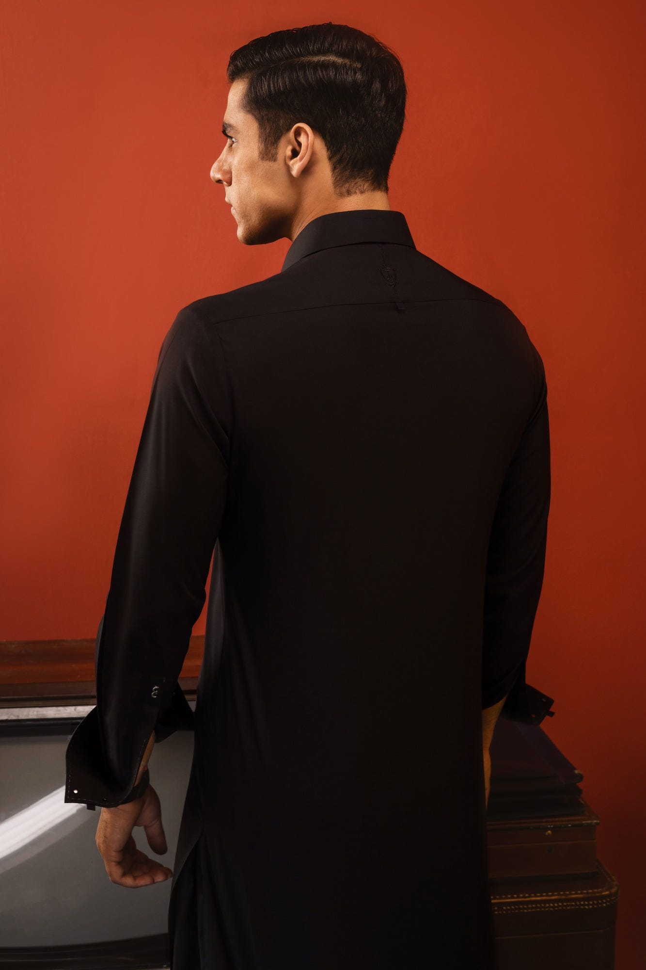 CAIRO - BLACK BLENDED KAMEEZ SHALWAR