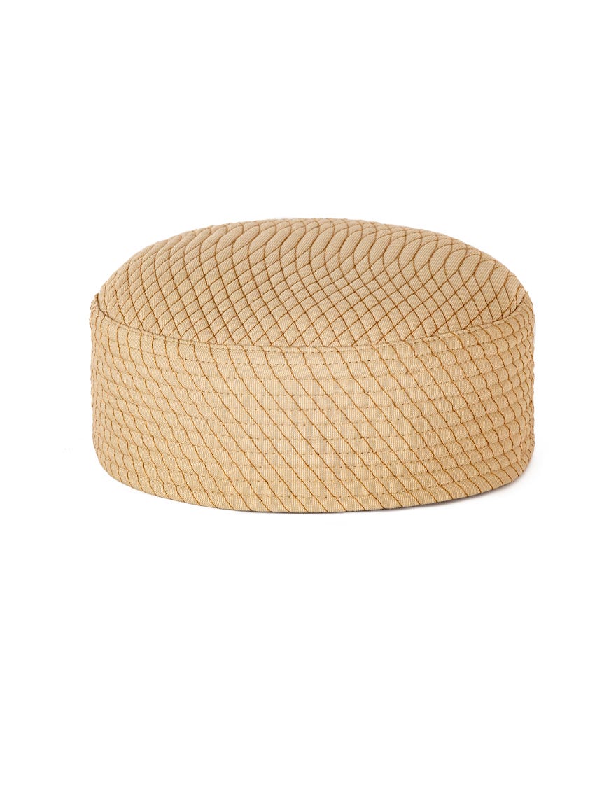 BEIGE BLENDED MEN CAP | JJ-CAP-0018-R35