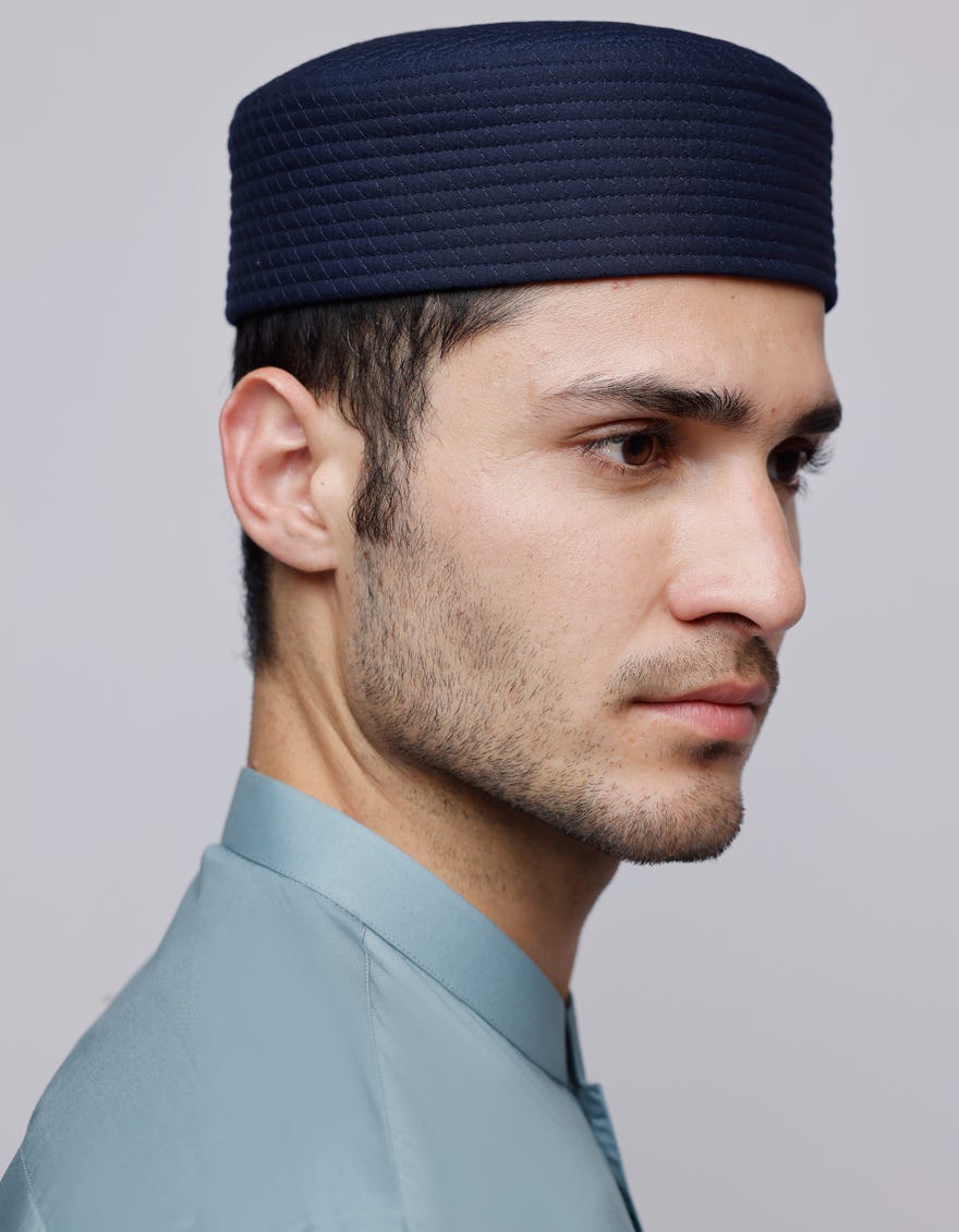 BLUE BLENDED MEN CAP | JJ-CAP-0018-R67