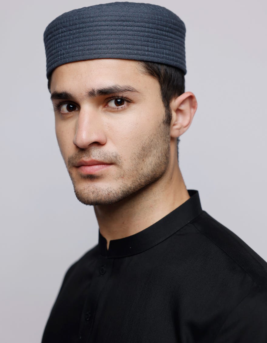 GREY BLENDED MEN CAP | JJ-CAP-0050-R1