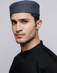 GREY BLENDED MEN CAP | JJ-CAP-0050-R1