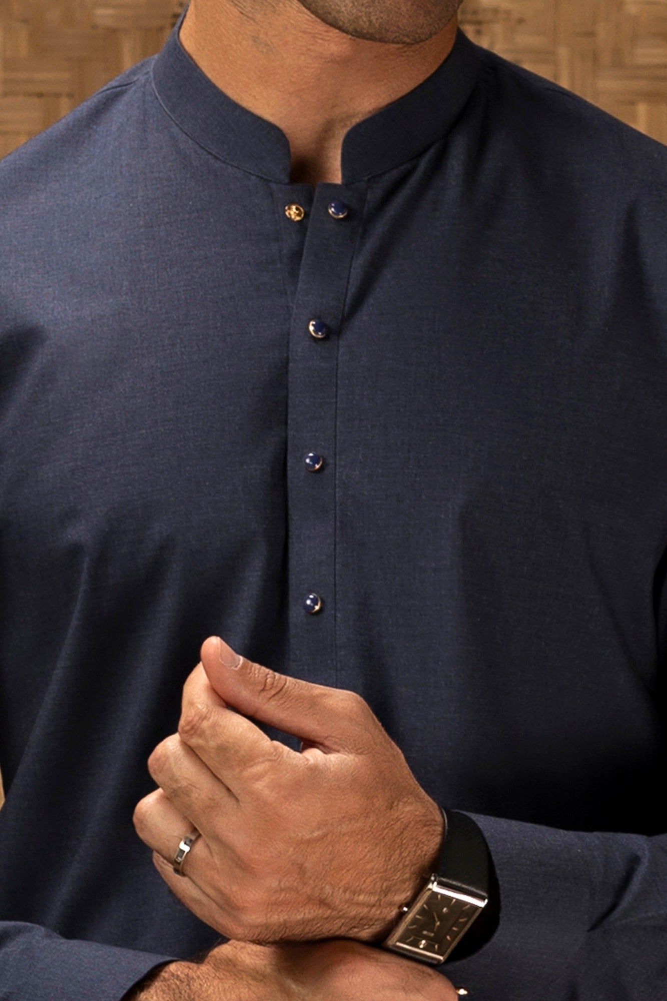 WOKING - DARK INDIGO COTTON EXCLUSIVE KAMEEZ SHALWAR