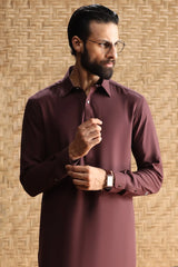 NEITHER FORD - BURGUNDY EXCLUSIVE KAMEEZ SHALWAR