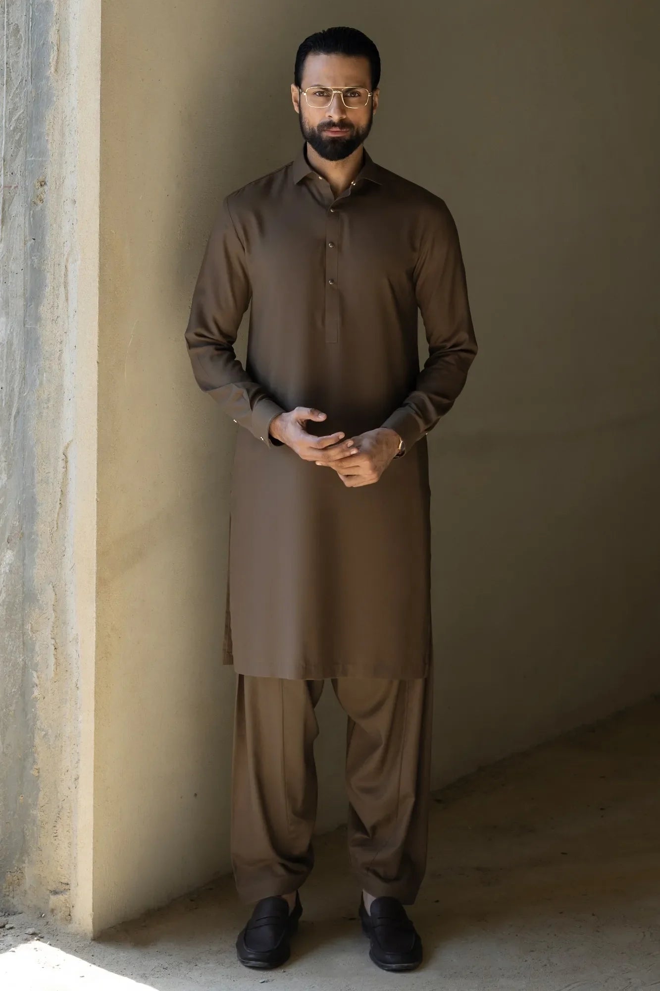 GOTHENBURG - OLIVE EXCLUSIVE KAMEEZ SHALWAR