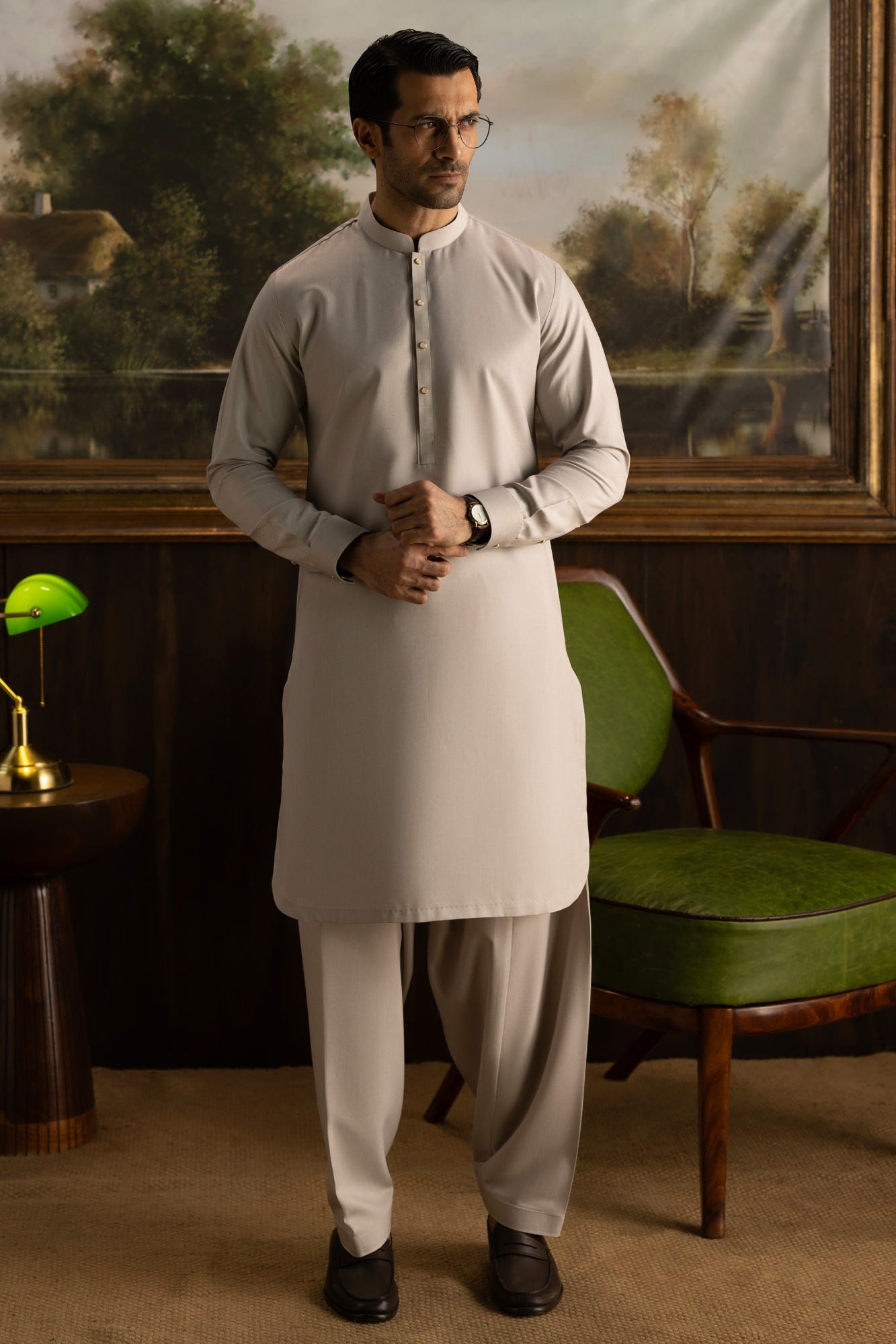 TIRANA - SAND WHITE EXCLUSIVE KAMEEZ SHALWAR