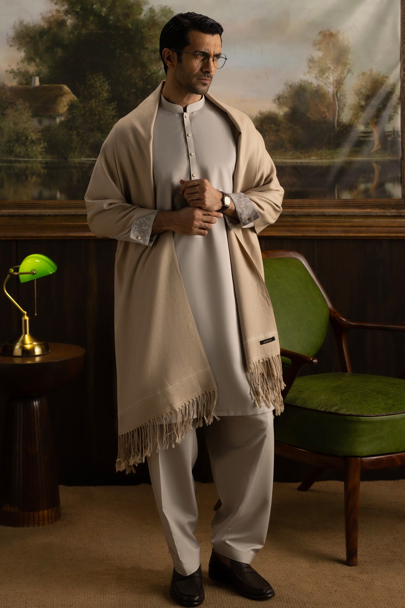 TIRANA - SAND WHITE EXCLUSIVE KAMEEZ SHALWAR