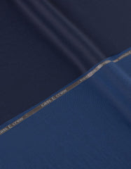BUNBURY - BLUE COTTON UNSTITCHED KAMEEZ SHALWAR FABRIC