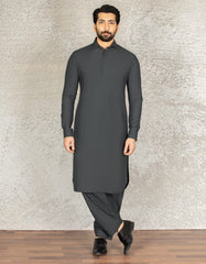 DULL GREEN BLENDED UNSTITCHED KAMEEZ SHALWAR FABRIC | JJMS-2047