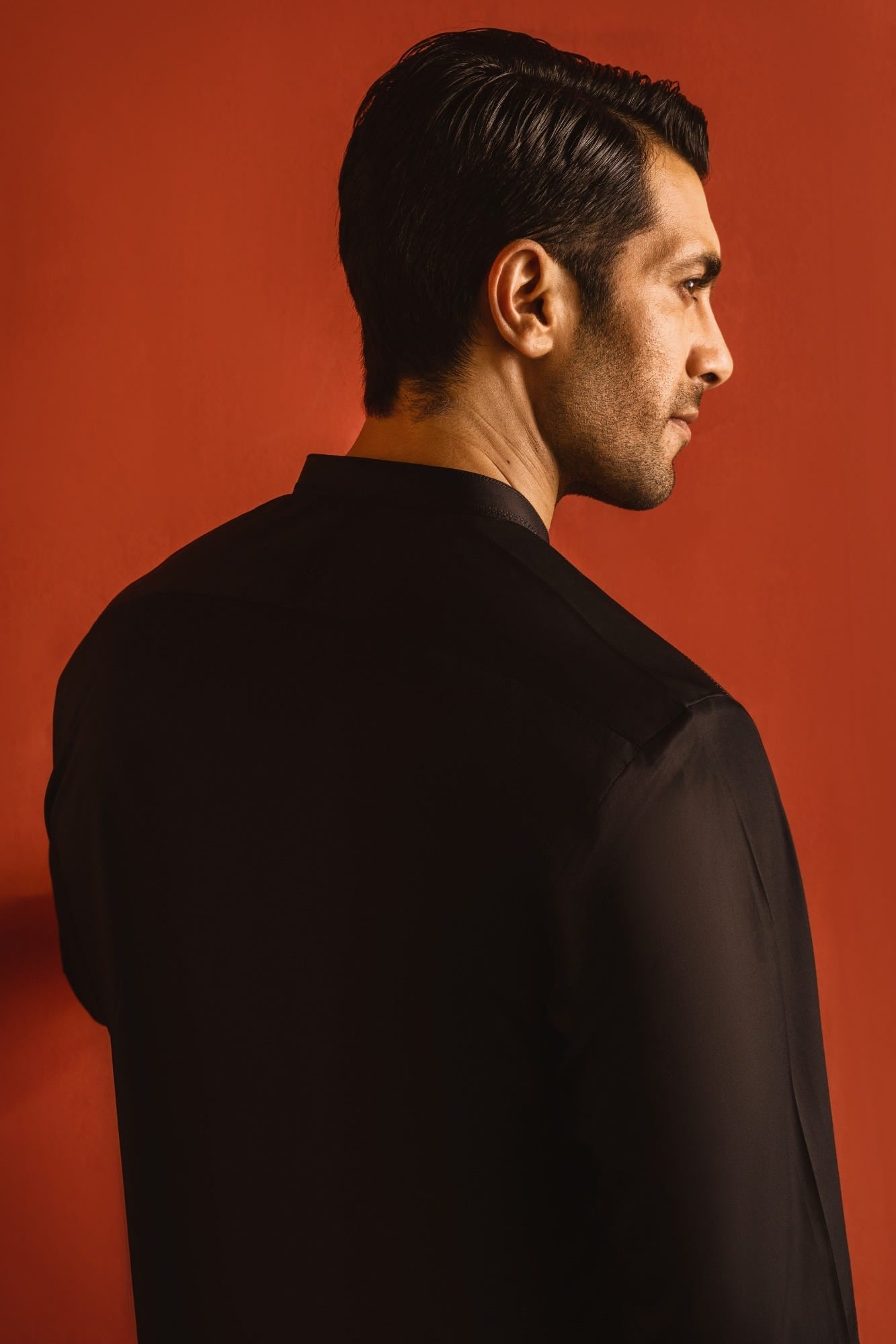 FINLAND - BLACK COTTON KURTA TROUSER