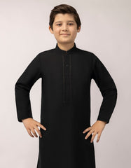 BLACK SEMI-FORMAL KAMEEZ SHALWAR