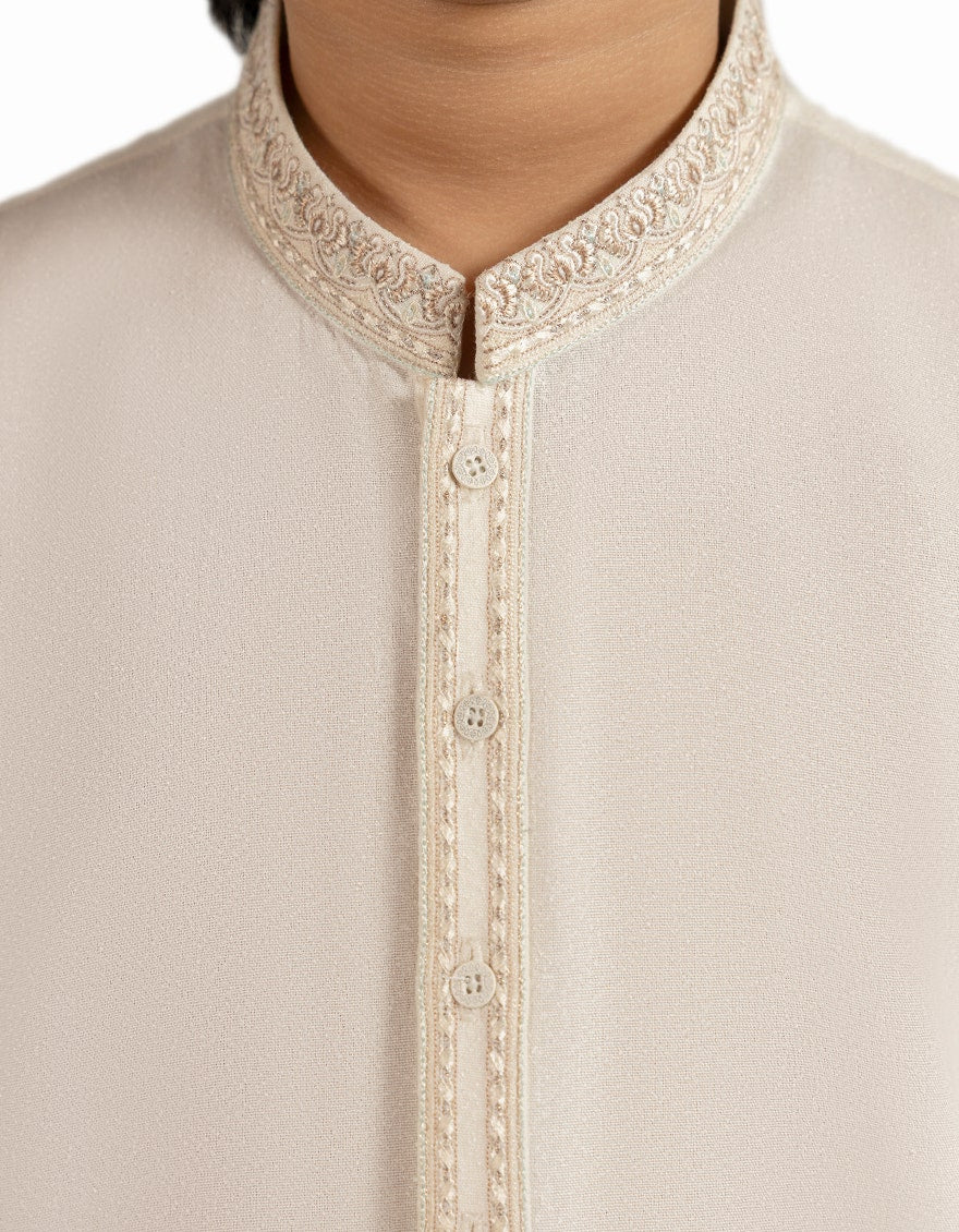 CREAM FORMAL KAMEEZ SHALWAR