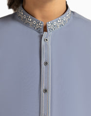 INDIGO SEMI-FORMAL KAMEEZ SHALWAR