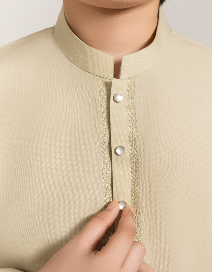 ECRU BLENDED KAMEEZ SHALWAR