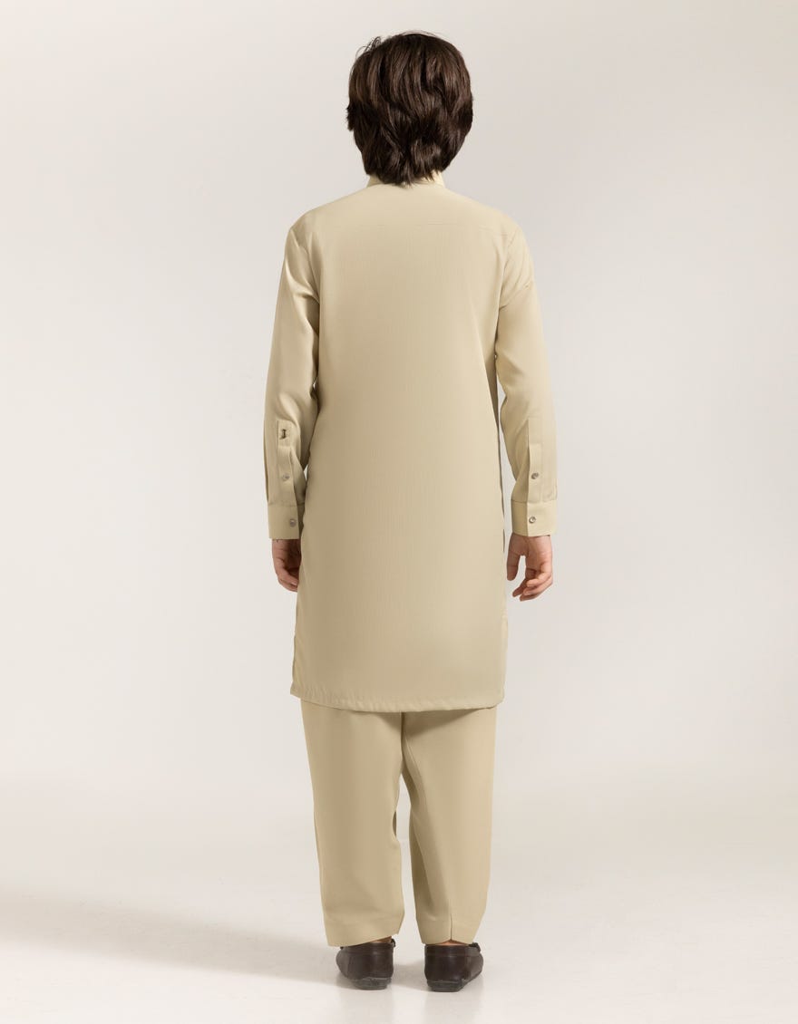 ECRU BLENDED KAMEEZ SHALWAR
