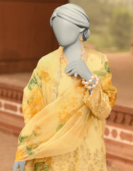 GREEN LAWN PRINTED UNSTITCHED 2PC | JLAWN-S-JDS-25-1044