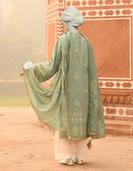 GREEN LAWN PRINTED UNSTITCHED 2PC | JLAWN-S-JDS-25-1051