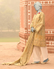 GREEN LAWN PRINTED UNSTITCHED 2PC | JLAWN-S-JDS-25-1052