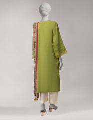 GREEN DORIA EMBROIDERED UNSTITCHED 2PC