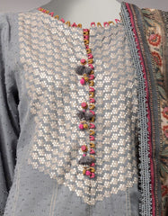 GREY DORIA EMBROIDERED UNSTITCHED 2PC