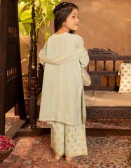 GREEN ZARI TAAR EMBROIDERED 3PC STITCHED