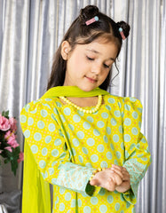 GREEN LAWN PRINTED 3PC STITCHED