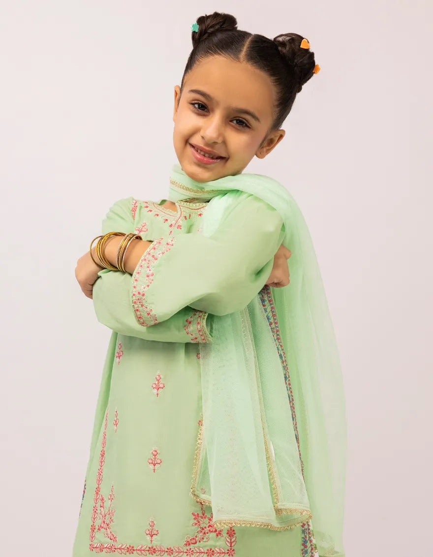 GREEN LAWN EMBROIDERED STITCHED 3PC