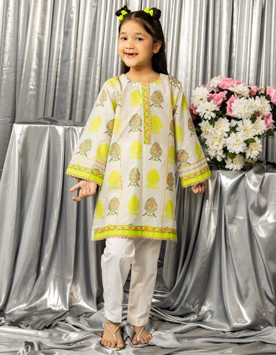 GREEN LAWN PRINTED KURTI
