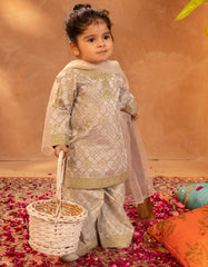GREEN SILK EMBROIDERED 3PC STITCHED