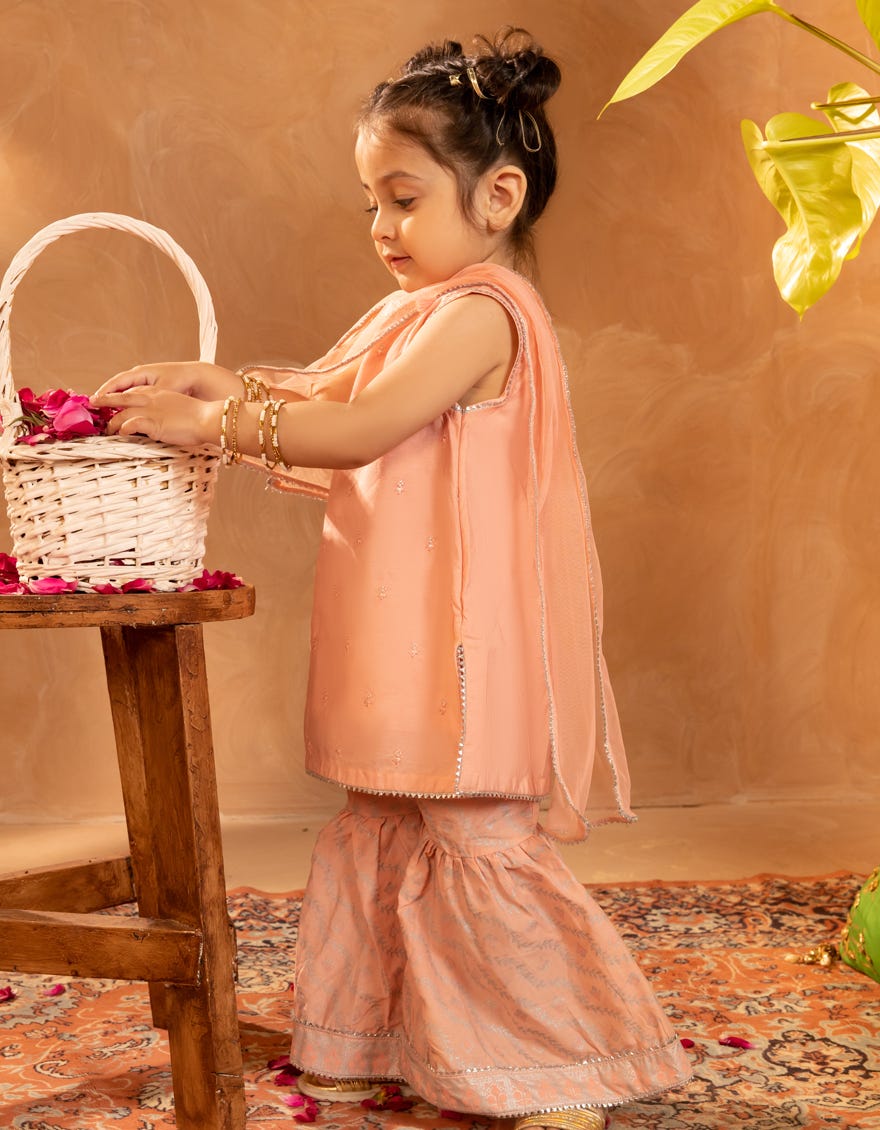 PINK COTTON SILK EMBROIDERED 3PC STITCHED