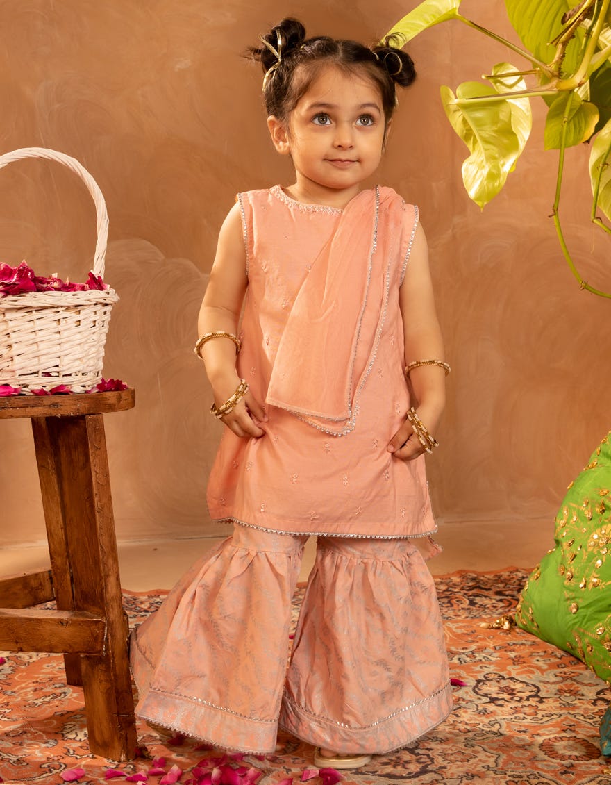 PINK COTTON SILK EMBROIDERED 3PC STITCHED