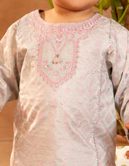 GREEN COTTON SILK EMBROIDERED 3PC STITCHED