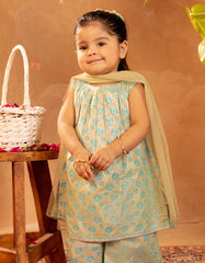 GREY COTTON SILK EMBROIDERED 3PC STITCHED