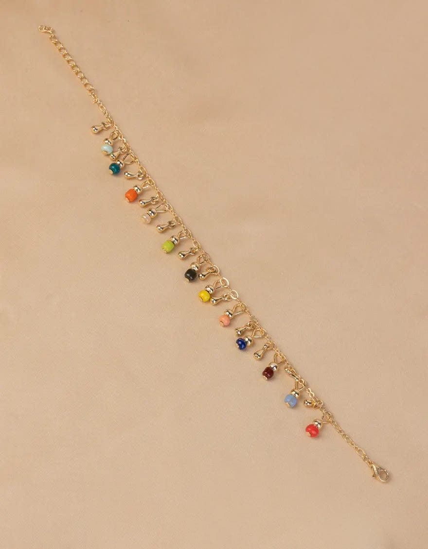 MULTICOLOR ANKLET