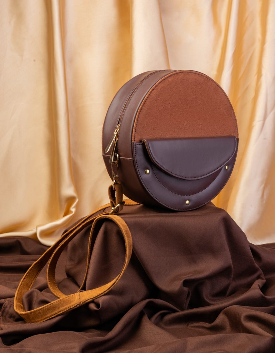 BROWN HANDBAG