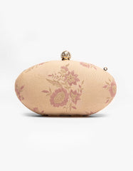 BEIGE TWILL CLUTCH