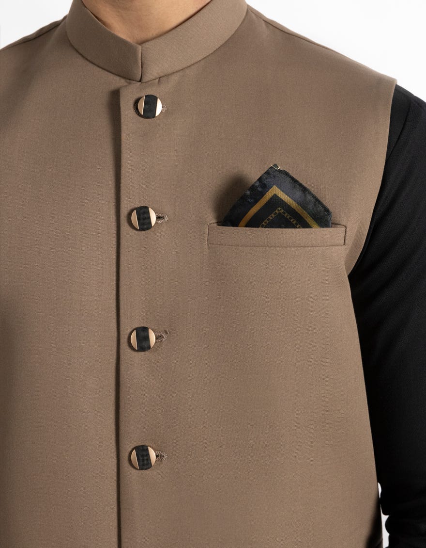 BROWN SUITING WAISTCOAT