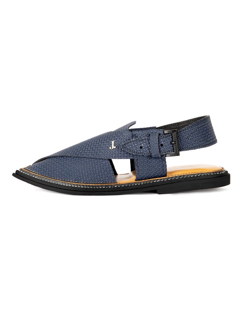 BLUE PESHAWARI SANDALS