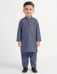BLUE SEMI-FORMAL KAMEEZ SHALWAR
