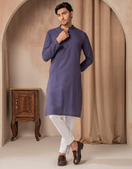BLUE COTTON BUNNAT CASUAL KURTA