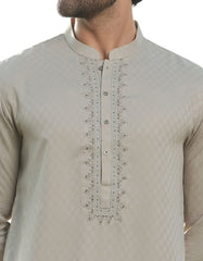 JADE GREEN BLENDED FORMAL KURTA