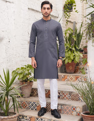 GREY BLENDED SEMI-FORMAL KURTA