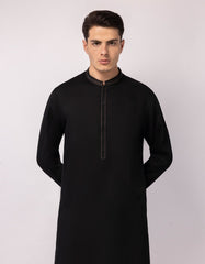 BLACK SEMI-FORMAL KURTA