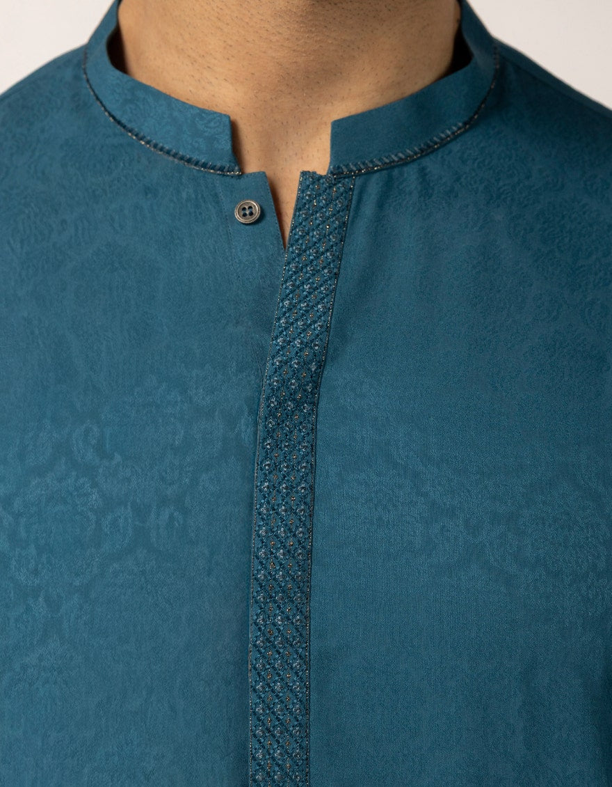 ZINC BLUE FORMAL KURTA
