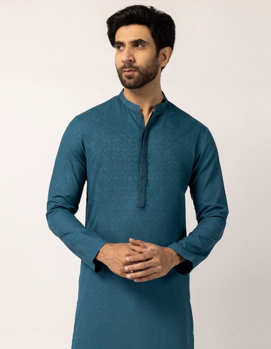 ZINC BLUE FORMAL KURTA
