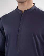 BLUE COTTON KURTA TROUSER | JJKP-S-33051
