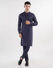 BLUE COTTON KURTA TROUSER | JJKP-S-33051